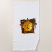 Halloween pompoen strandlaken (Voorkant)