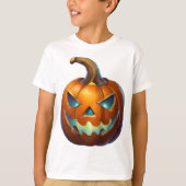 Halloween pompoen t-shirt (Voorkant)