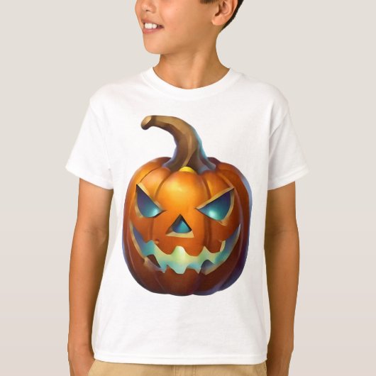 Halloween pompoen t-shirt (Voorkant)