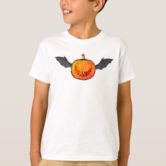 Halloween pompoen T-Shirt (Voorkant)