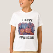 Halloween pompoen t-shirt (Voorkant)
