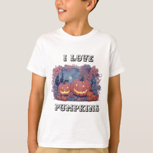 Halloween pompoen t-shirt