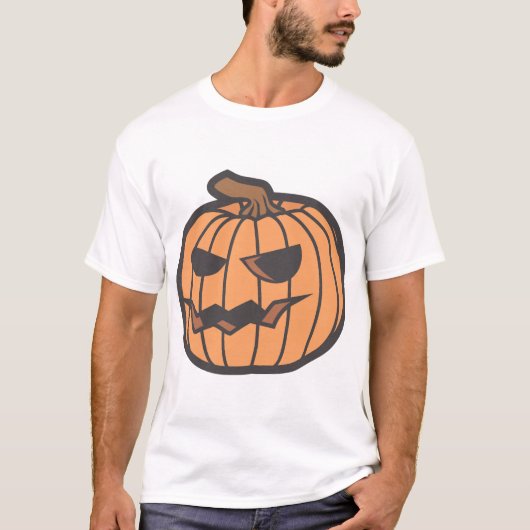 Halloween pompoen t-shirt (Voorkant)