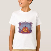 Halloween pompoen t-shirt (Voorkant)