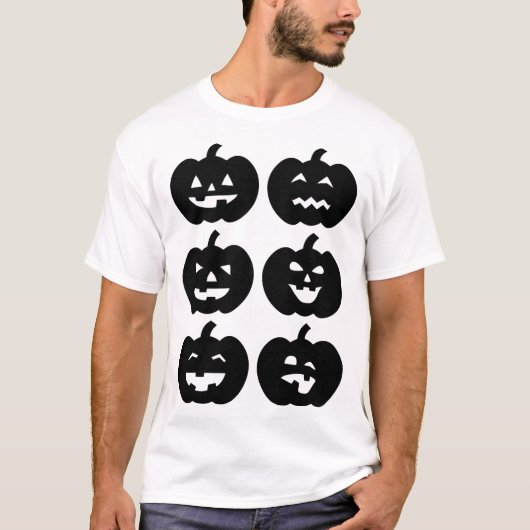 Halloween Pompoen T-shirt (Voorkant)