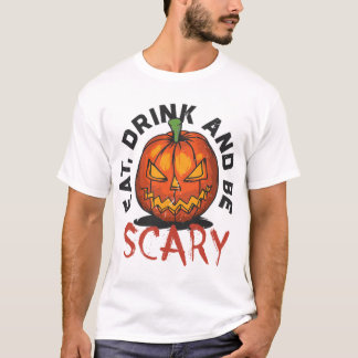 Halloween pompoen t-shirt