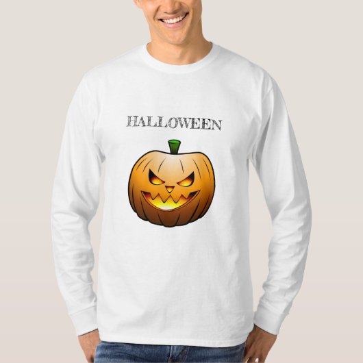 Halloween Pompoen T-shirt (Voorkant)
