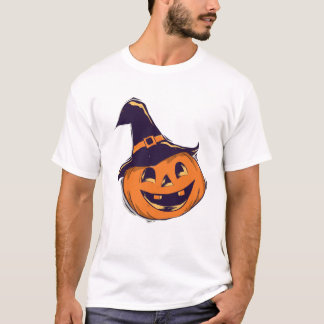 Halloween pompoen t-shirt