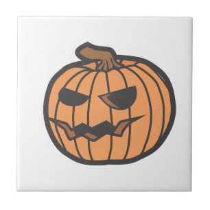 Halloween pompoen tegeltje