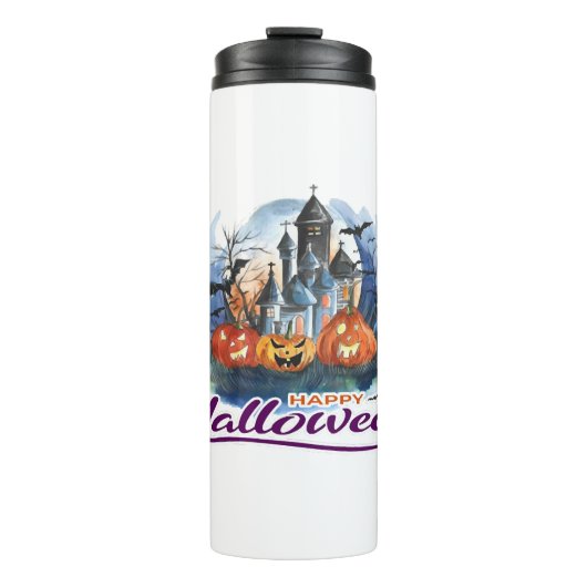 Halloween pompoen thermosbeker (Voorkant)