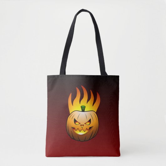 Halloween Pompoen Tote Bag (Voorkant)