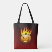 Halloween Pompoen Tote Bag (Achterkant)