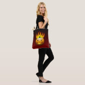 Halloween Pompoen Tote Bag (Op model)
