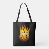 Halloween Pompoen Tote Bag (Achterkant)