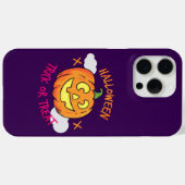 Halloween Pompoen Trick or Treat Label Case-Mate iPhone Case (Achterkant (horizontaal))