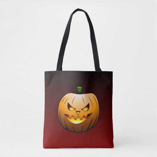 Halloween Pompoen Trick or Treat Tote Bag (Voorkant)