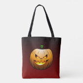 Halloween Pompoen Trick or Treat Tote Bag (Achterkant)