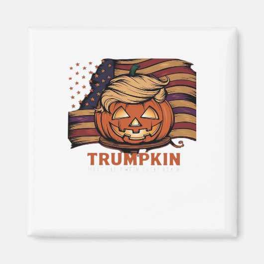 Halloween, pompoen Trumpkin, maak Halloween geweld Magneet (Voorkant)