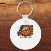 Halloween, pompoen Trumpkin, maak Halloween geweld Sleutelhanger (Voorkant)