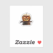 Halloween, pompoen Trumpkin, maak Halloween geweld Sticker (Vel)
