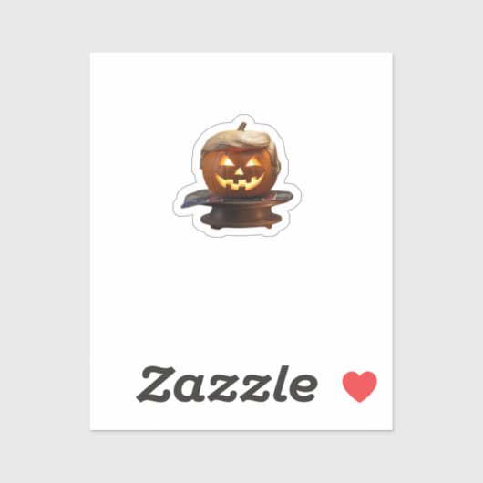 Halloween, pompoen Trumpkin, maak Halloween geweld Sticker (Vel)