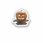 Halloween, pompoen Trumpkin, maak Halloween geweld Sticker (Voorkant)