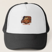 Halloween, pompoen Trumpkin, maak Halloween geweld Trucker Pet (Voorkant)