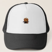Halloween, pompoen Trumpkin, maak Halloween geweld Trucker Pet (Voorkant)