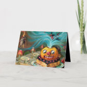  Halloween pompoen Vakantie kaart (Voorkant)