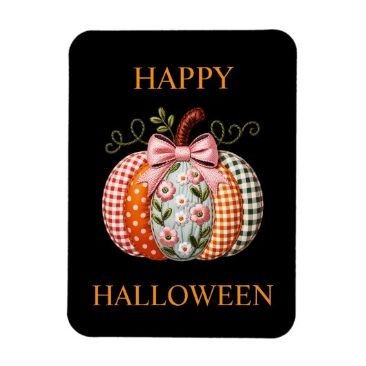 Halloween pompoen vakantie magneet (Verticaal)