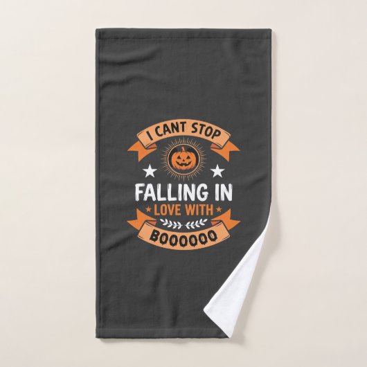 Halloween Pompoen Valt Verliefd Handdoek (Handdoek)