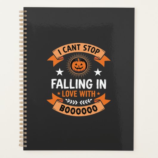 Halloween Pompoen Valt Verliefd Planner (Voorkant)