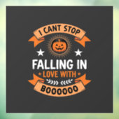 Halloween Pompoen Valt Verliefd Raamsticker (Vel 3)