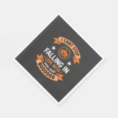 Halloween Pompoen Valt Verliefd Servet (Hoek)