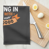 Halloween Pompoen Valt Verliefd Theedoek (Quarter Fold)