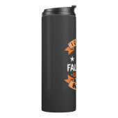Halloween Pompoen Valt Verliefd Thermosbeker (Gedraaid links)