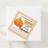 halloween pompoen vastgoed cliënt verwijzingen bedankjes labels (In situ)