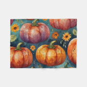 Halloween Pompoen Vibes designer Fleece Deken (Voorkant (Horizontaal))