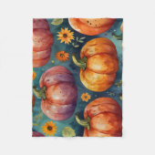 Halloween Pompoen Vibes designer Fleece Deken (Voorkant)