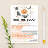 Halloween pompoen Vind het gast Baby shower spel Briefpapier