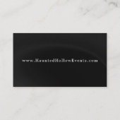 Halloween Pompoen Visitekaartje (Achterkant)