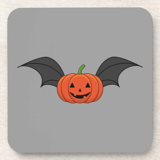 Halloween pompoen vleermuis bier onderzetter (Voorkant)