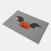 Halloween pompoen vleermuis deurmat (Schuin)