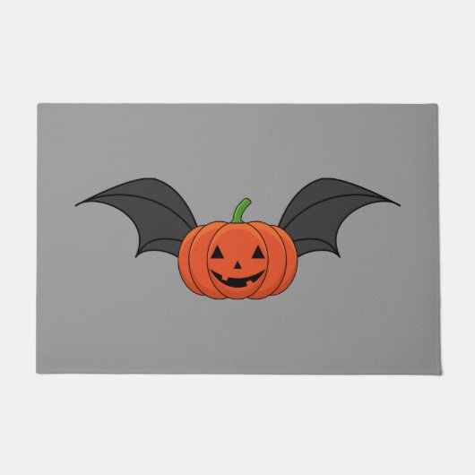 Halloween pompoen vleermuis deurmat (Voorkant)