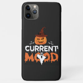 Halloween pompoen vleermuis huidige stemming horro Case-Mate iPhone case