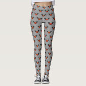 Halloween pompoen vleermuis leggings (Voorkant)