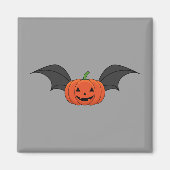 Halloween pompoen vleermuis magneet (Voorkant)