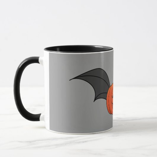 Halloween pompoen vleermuis mok (Links)