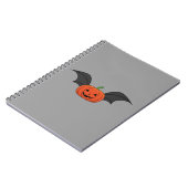 Halloween pompoen vleermuis notitieboek (Linkerzijde)