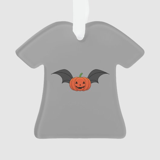 Halloween Pompoen Vleermuis Ornament (voorkant)